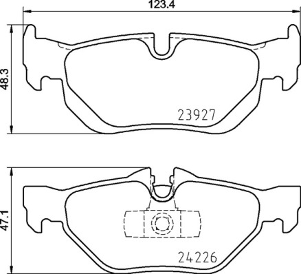 A.B.S. P 06 105 BREMBO Bremsbelagsatz, Scheibenbremse